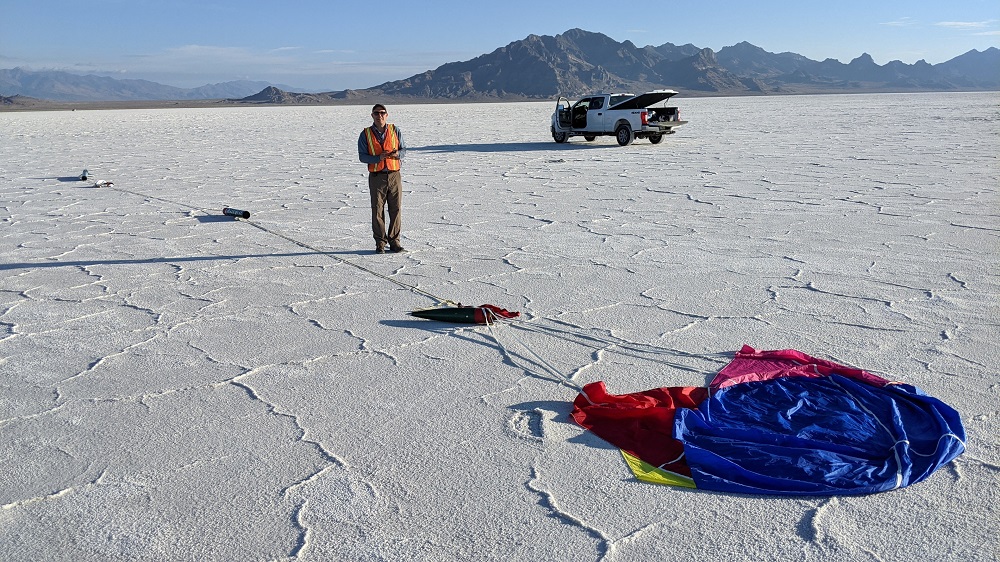 Large High Power Rocket on the Salt Flats