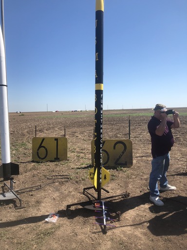 Black High Power Rocket at Argonia, KS.