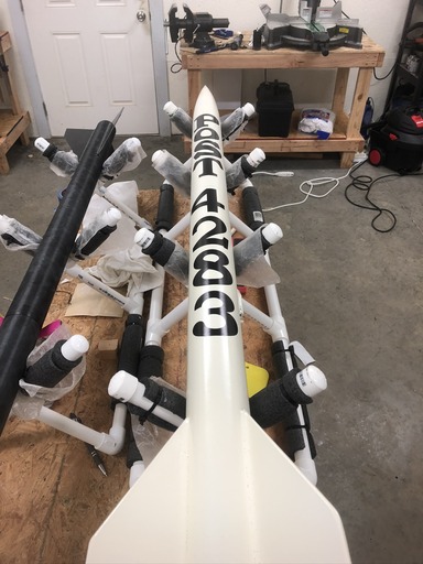 Rocket under construction